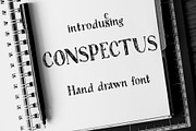 Conspectus | Ink Pen Font