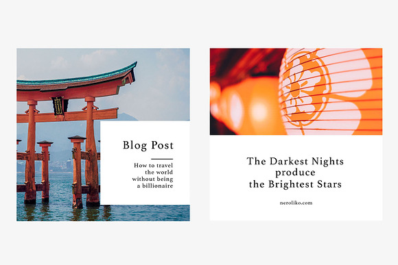 KYOTO Instagram Templates Pack in Instagram Templates - product preview 3