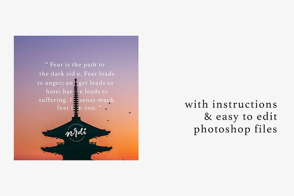 KYOTO Instagram Templates Pack in Instagram Templates - product preview 5