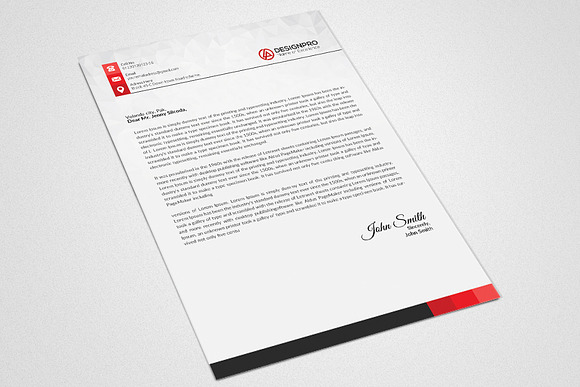 Professional Letter Head ( Word ) in Stationery Templates - product preview 2