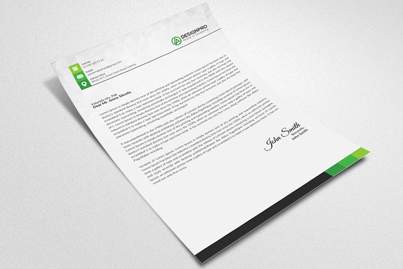 Professional Letter Head ( Word ) in Stationery Templates - product preview 3