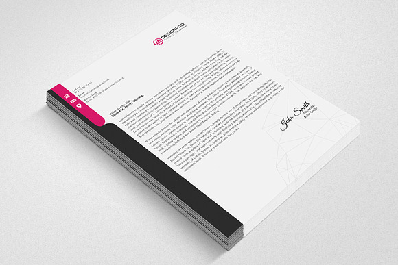 Letterhead Print Templates with Word in Stationery Templates - product preview 1