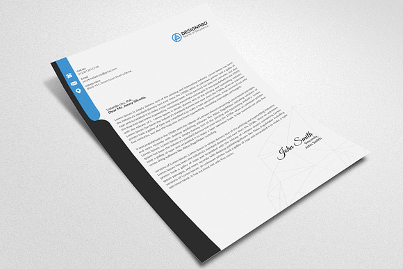 Letterhead Print Templates with Word in Stationery Templates - product preview 3