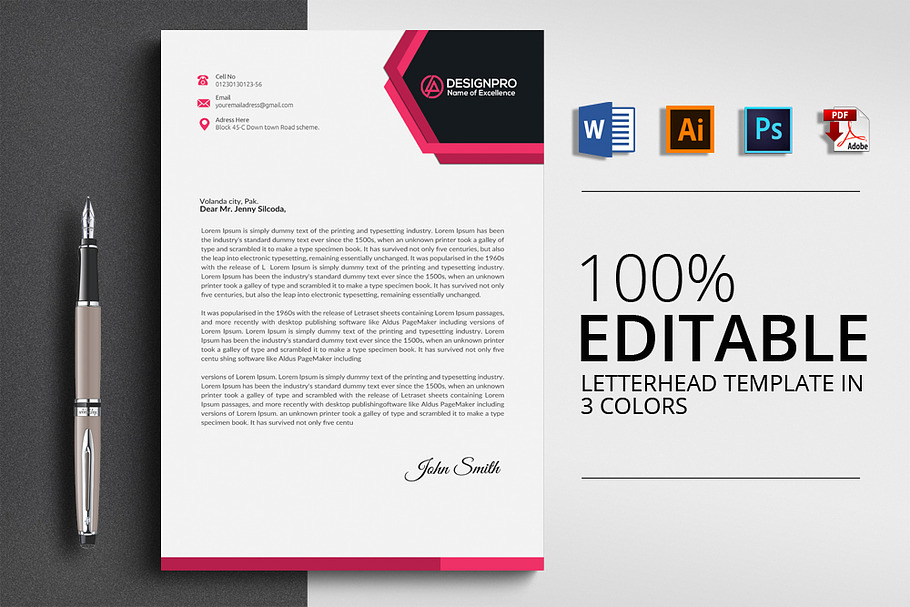 Letterhead Templates in Stationery Templates - product preview 8