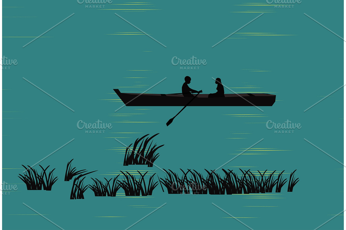 two in the boat.jpg in Illustrations - product preview 8