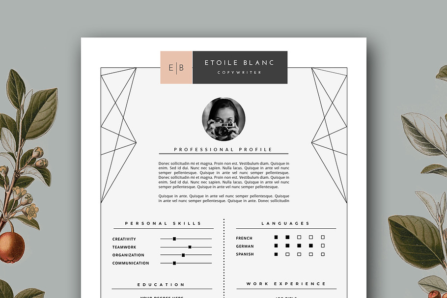Creative Resume Template for MS Word