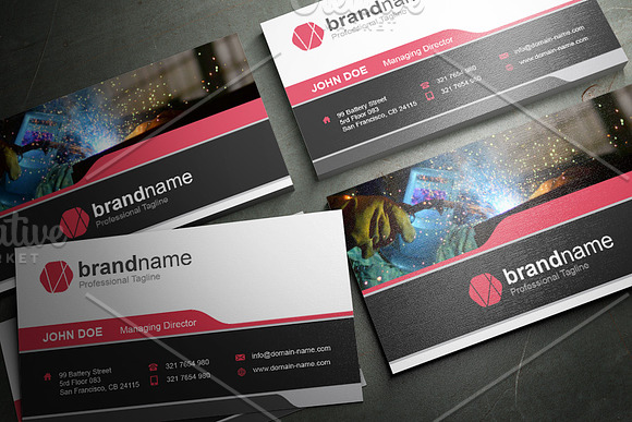 50 Corporate Timeless Business Card in Business Card Templates - product preview 1
