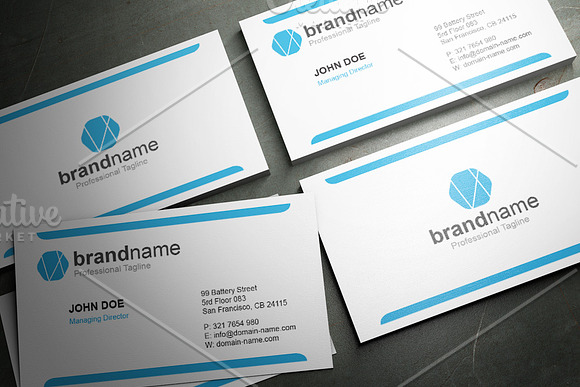 50 Corporate Timeless Business Card in Business Card Templates - product preview 4