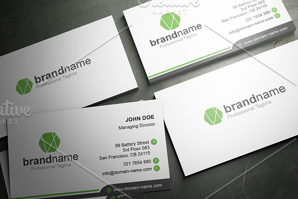 50 Corporate Timeless Business Card in Business Card Templates - product preview 5