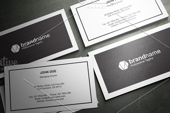 50 Corporate Timeless Business Card in Business Card Templates - product preview 9
