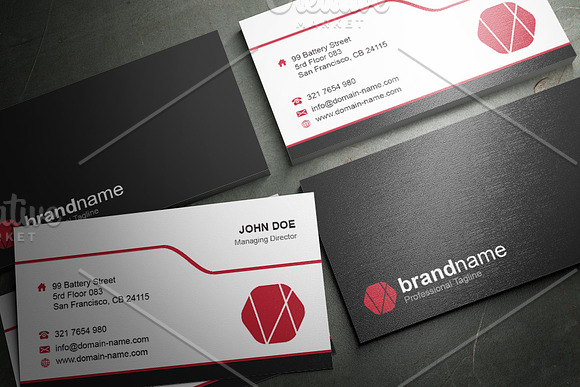 50 Corporate Timeless Business Card in Business Card Templates - product preview 11