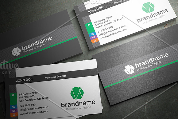 50 Corporate Timeless Business Card in Business Card Templates - product preview 25