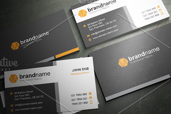 50 Corporate Timeless Business Card in Business Card Templates - product preview 31