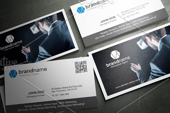 50 Corporate Timeless Business Card in Business Card Templates - product preview 32