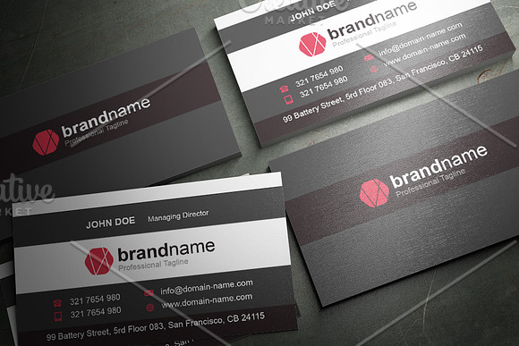 50 Corporate Timeless Business Card in Business Card Templates - product preview 40