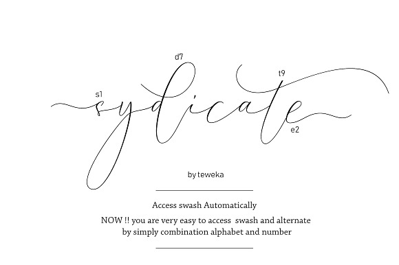 Syndicate in Script Fonts - product preview 6