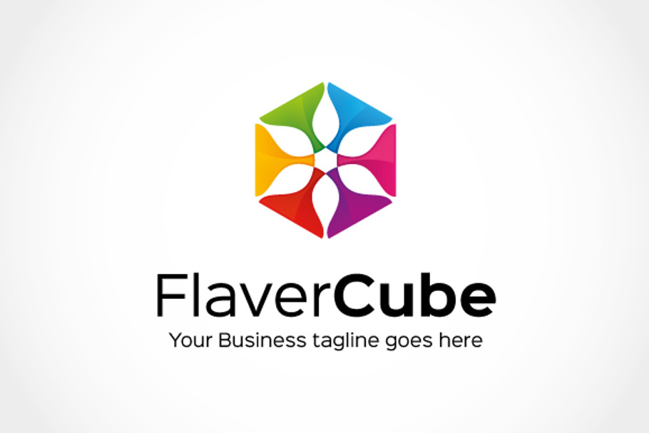 Flaver Cube Logo Template in Logo Templates - product preview 8