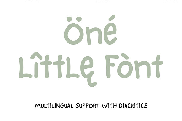 One Little Font Greek / Latin in Display Fonts - product preview 8