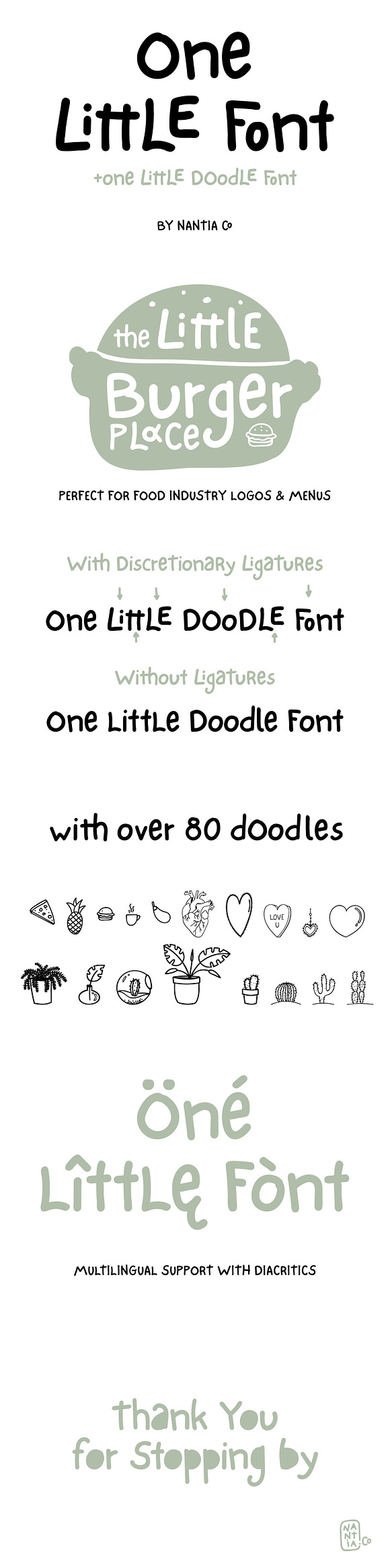 One Little Font Greek / Latin in Display Fonts - product preview 10