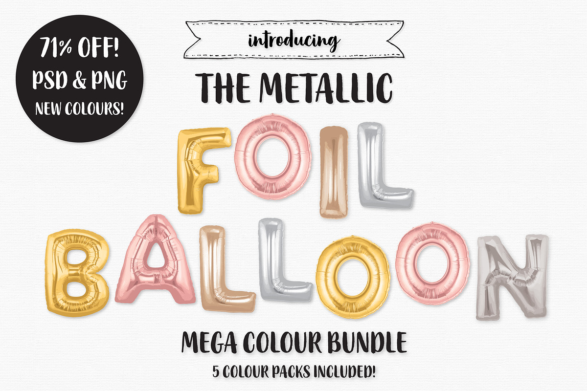 The Metallic Foil Balloon Bundle in Objects - product preview 8