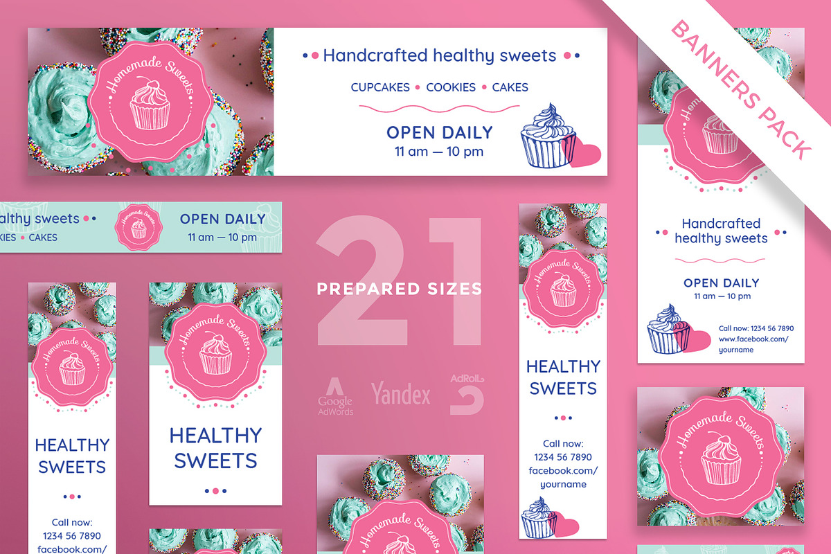 Banners Pack | Homemade Sweets