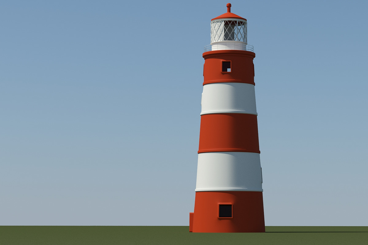 Candy Striped Lighthouse in Architecture - product preview 8