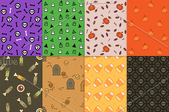 16 Halloween seamless patterns in Patterns - product preview 1