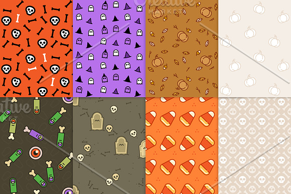16 Halloween seamless patterns in Patterns - product preview 2