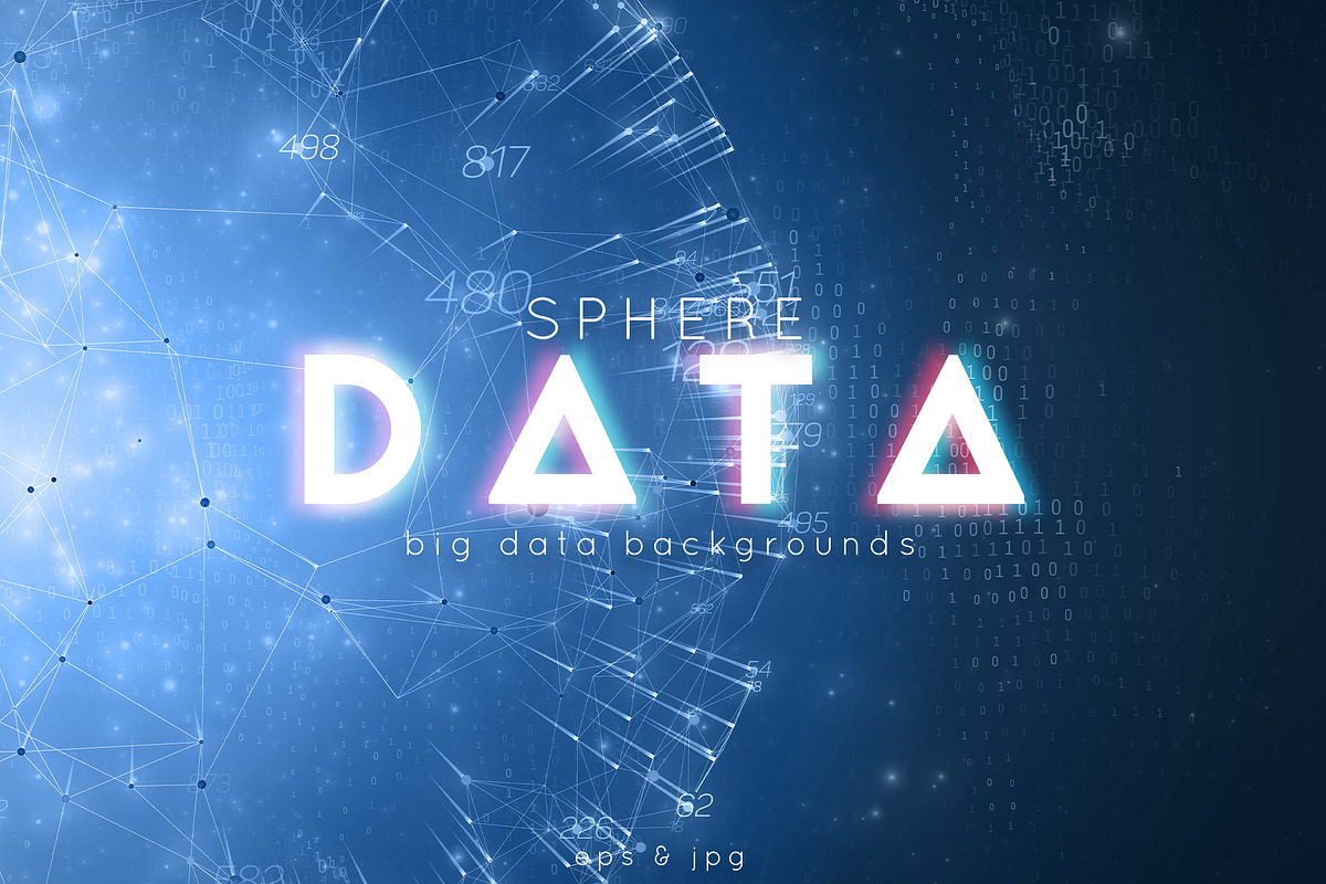 Sphere Big Data Backgrounds in Objects - product preview 8
