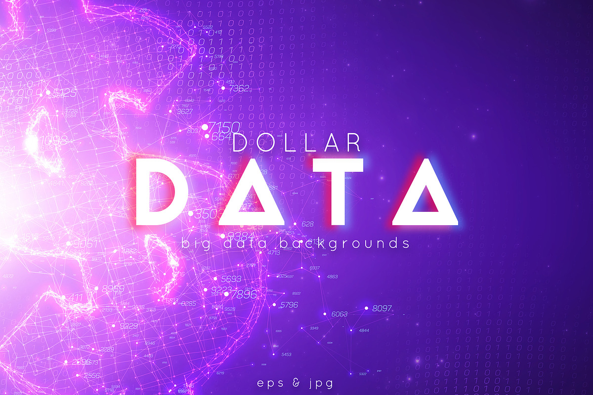 Dollar Big Data Backgrounds in Objects - product preview 8