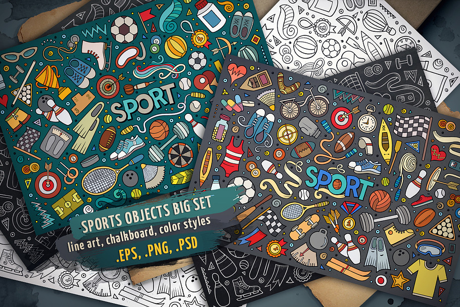 Sports Objects & Elements Big Set in Objects - product preview 8