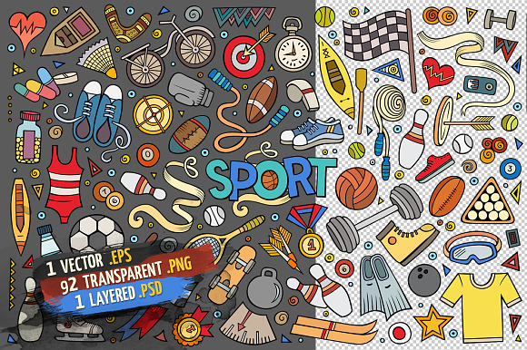 Sports Objects & Elements Big Set in Objects - product preview 2
