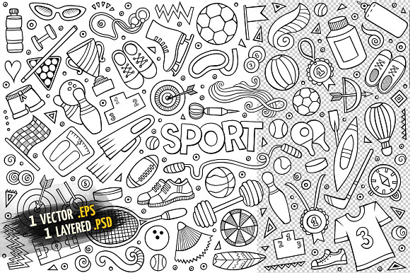 Sports Objects & Elements Big Set in Objects - product preview 3