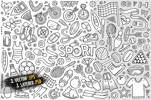 Sports Objects & Elements Big Set in Objects - product preview 4