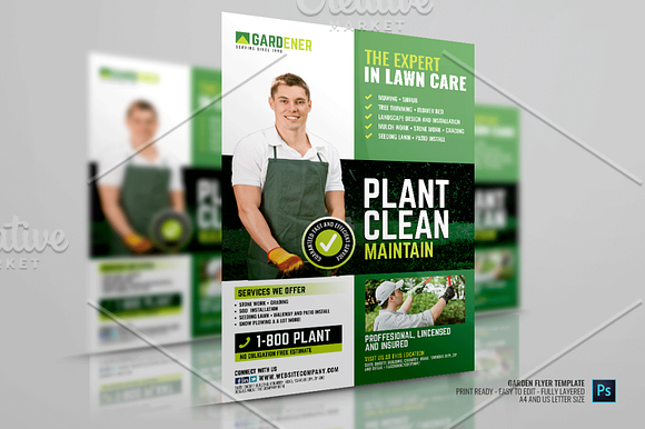 Landscaping and Garden Services in Flyer Templates - product preview 2