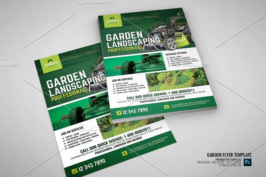 Garden Cleaning and Maintenance in Flyer Templates - product preview 8