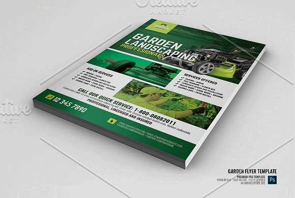 Garden Cleaning and Maintenance in Flyer Templates - product preview 1