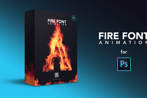 Fire Font Animation for Photoshop