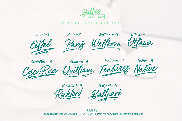 Ballies - Marker Script in Script Fonts - product preview 6