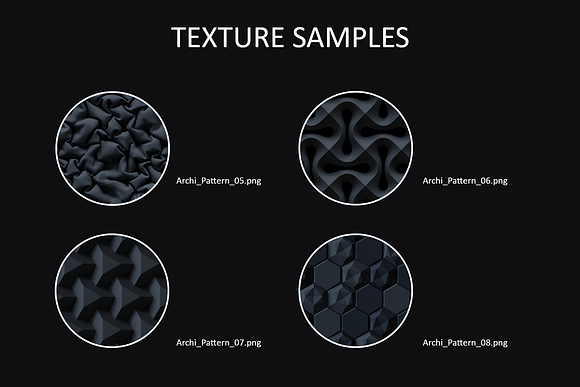 ARCHI PATTERNS BLACK in Textures - product preview 2