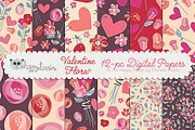 Valentine Flora 02 Patterns