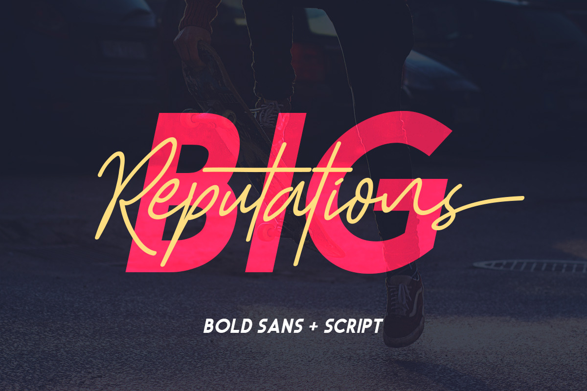 Big Reputation - Font Duo in Sans-Serif Fonts - product preview 8