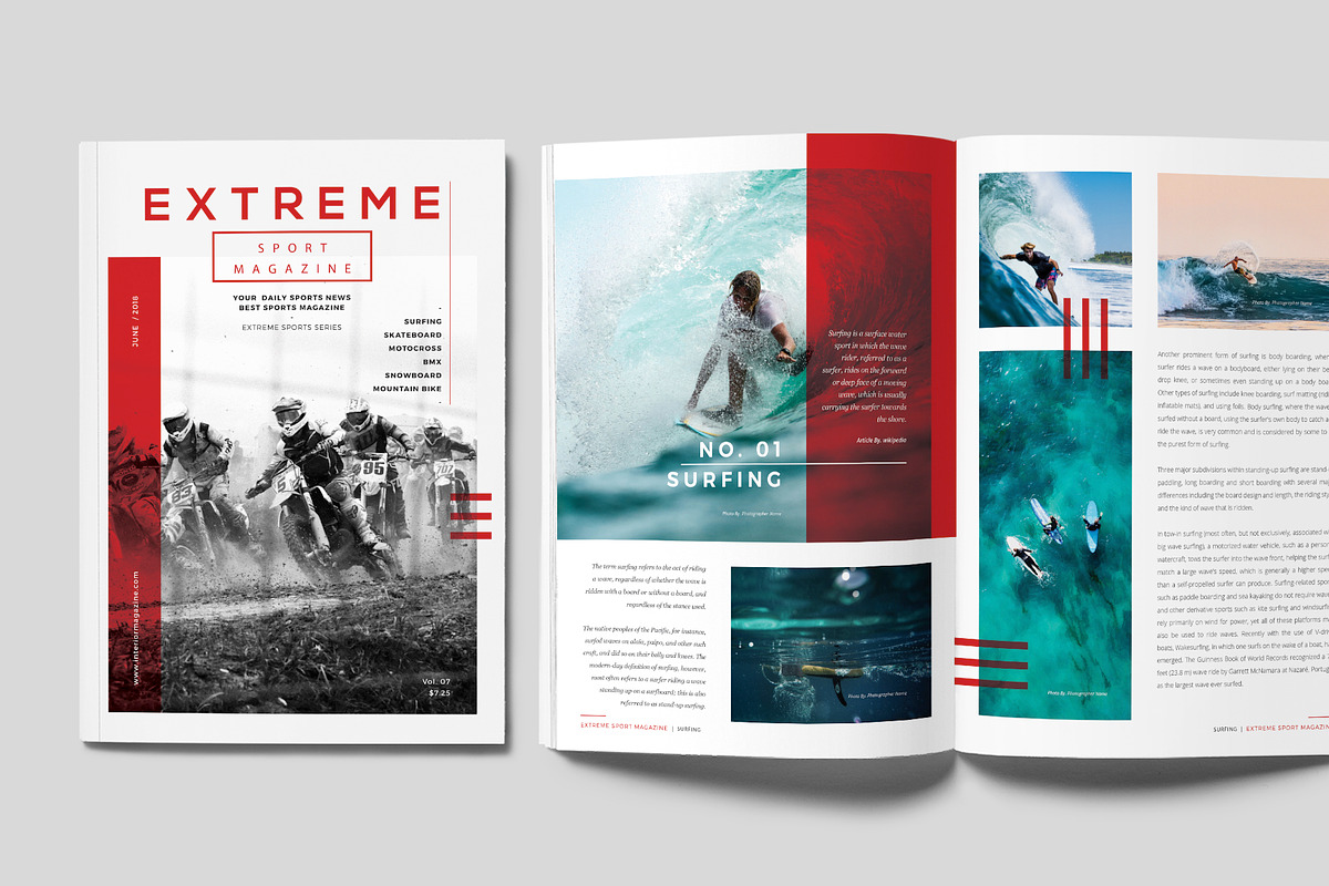 Sports Magazine in Magazine Templates - product preview 8