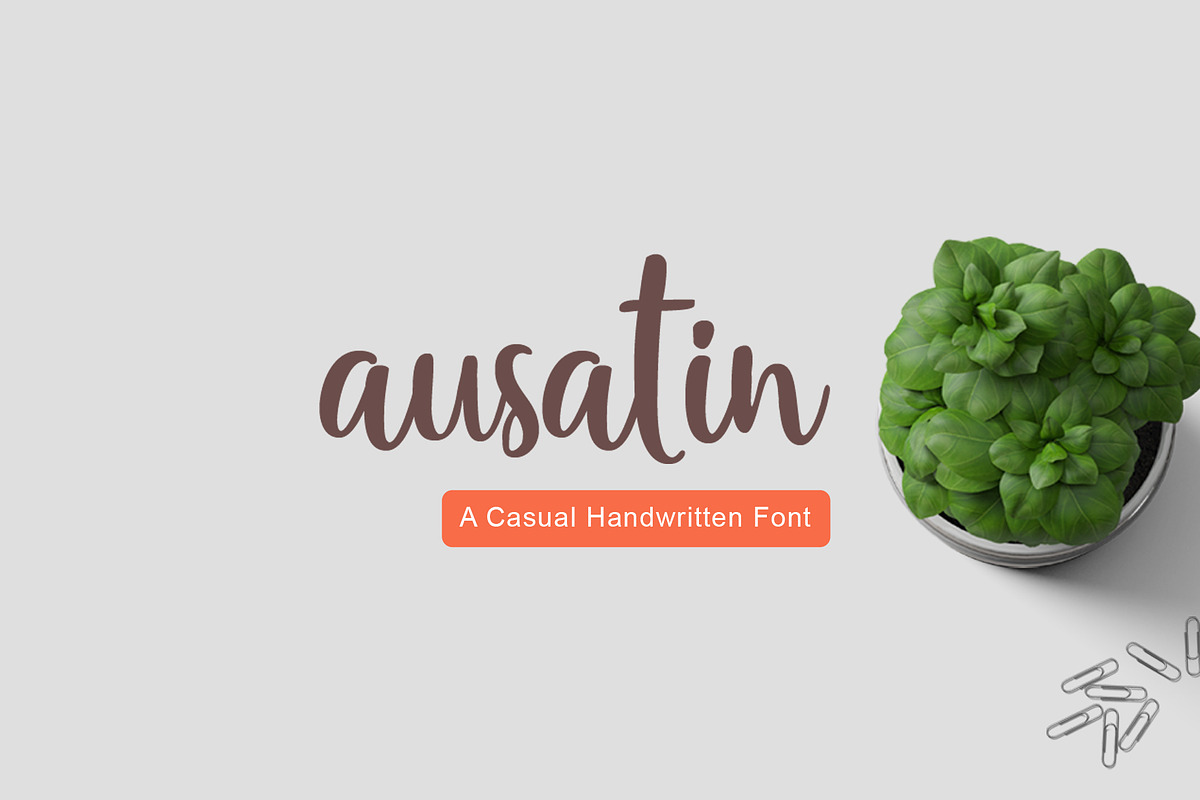 Ausatin Handmade Font in Script Fonts - product preview 8