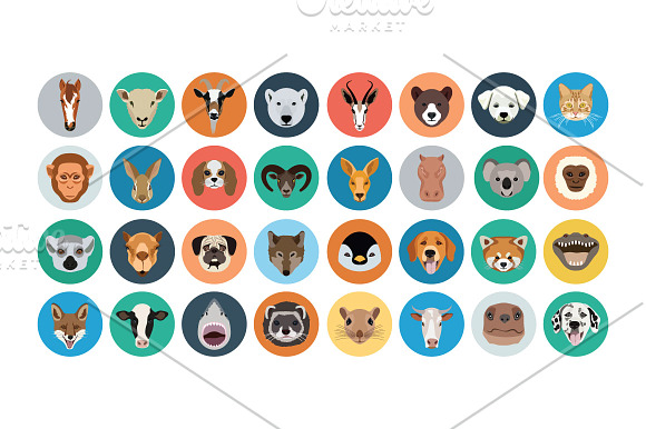 40+ Animals Flat Icons in Animal Icons - product preview 1