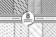 Diagonal seamless patterns