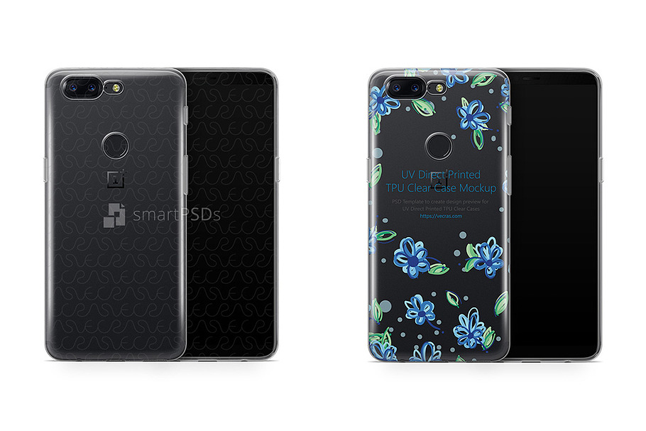 OnePlus 5T UV TPU Clear Case Design