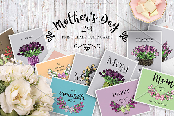29 Mother's Day tulip cards