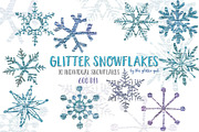 Glitter Snowflake Clip Art 