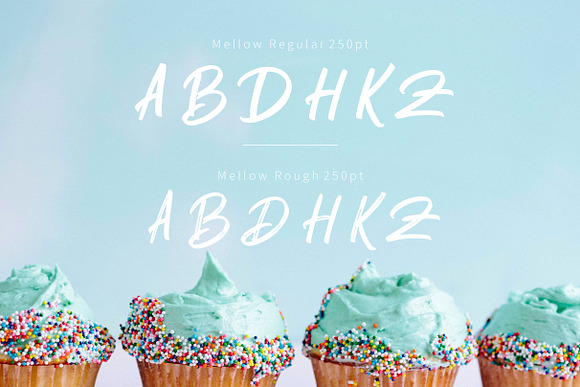 Mellow. Brush Font. Two Styles in Script Fonts - product preview 3